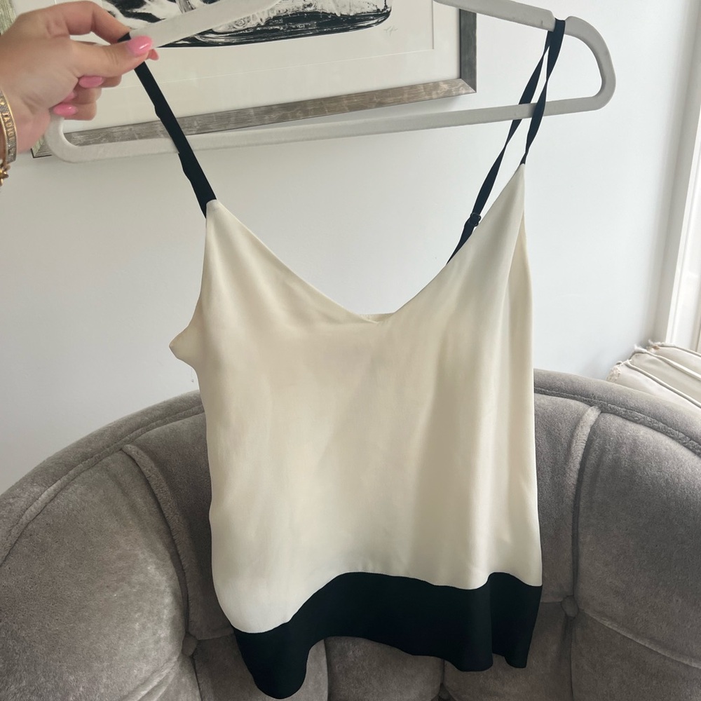 Alice + Olivia Black and White Camisole